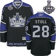 Men's Reebok Los Angeles Kings 28 Jarret Stoll Black Third 2014 Stanley Cup Jersey - Authentic Men's Reebok Los Angeles Kings 28 Jarret Stoll Black Third 2014 Stanley Cup Jersey - Authentic