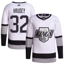 Youth Adidas Los Angeles Kings Kelly Hrudey White 2021/22 Alternate Primegreen Pro Player Jersey - Authentic