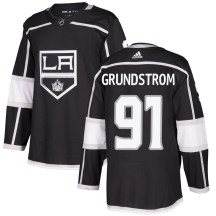 Youth Adidas Los Angeles Kings Carl Grundstrom Black Home Jersey - Authentic