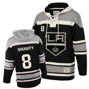 Men's Old Time Hockey Los Angeles Kings 8 Drew Doughty Black Sawyer Hooded Sweatshirt Jersey - Premier Men's Old Time Hockey Los Angeles Kings 8 Drew Doughty Black Sawyer Hooded Sweatshirt Jersey - Premier