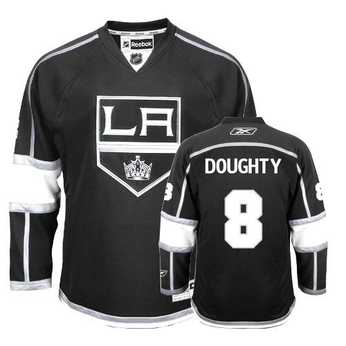 Women's Reebok Los Angeles Kings 8 Drew Doughty Black Home Jersey - Premier Women's Reebok Los Angeles Kings 8 Drew Doughty Black Home Jersey - Premier