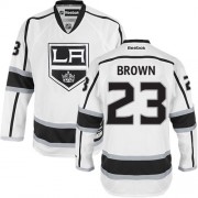 Men's Reebok Los Angeles Kings 23 Dustin Brown White Away Jersey - Authentic