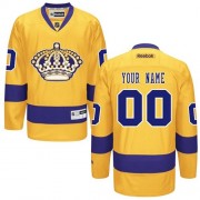 Reebok Los Angeles Kings Youth Customized Premier Gold Third Jersey