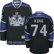 Men's Reebok Los Angeles Kings 74 Dwight King Black Third Jersey - Authentic