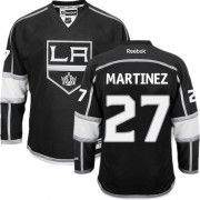 Men's Reebok Los Angeles Kings 27 Alec Martinez Black Home Jersey - Authentic