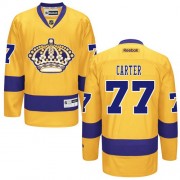 Youth Reebok Los Angeles Kings 77 Jeff Carter Gold Third Jersey - Authentic