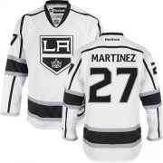 Men's Reebok Los Angeles Kings 27 Alec Martinez White Away Jersey - Premier