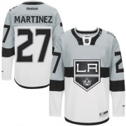 Men's Reebok Los Angeles Kings 27 Alec Martinez White/Grey 2015 Stadium Series Jersey - Authentic