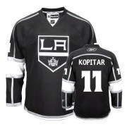 Men's Reebok Los Angeles Kings 11 Anze Kopitar Black Home Jersey - Authentic