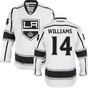 Men's Reebok Los Angeles Kings 14 Justin Williams White Away Jersey - Premier