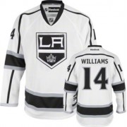 Youth Reebok Los Angeles Kings 14 Justin Williams White Away Jersey - Authentic