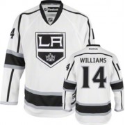 Youth Reebok Los Angeles Kings 14 Justin Williams White Away Jersey - Premier