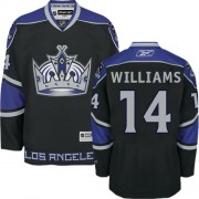 Youth Reebok Los Angeles Kings 14 Justin Williams Black Third Jersey - Authentic