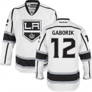 Youth Reebok Los Angeles Kings 12 Marian Gaborik White Away Jersey - Authentic