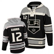 Men's Old Time Hockey Los Angeles Kings 12 Marian Gaborik Black Sawyer Hooded Sweatshirt Jersey - Authentic Men's Old Time Hockey Los Angeles Kings 12 Marian Gaborik Black Sawyer Hooded Sweatshirt Jersey - Authentic