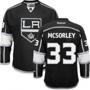 Men's Reebok Los Angeles Kings 33 Marty Mcsorley Black Home Jersey - Authentic