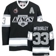 Men's CCM Los Angeles Kings 33 Marty Mcsorley Black Throwback Jersey - Premier