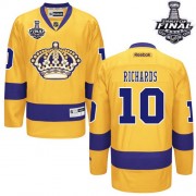 Youth Reebok Los Angeles Kings 10 Mike Richards Gold Third 2014 Stanley Cup Jersey - Authentic