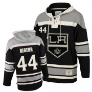 Men's Old Time Hockey Los Angeles Kings 44 Robyn Regehr Black Sawyer Hooded Sweatshirt Jersey - Authentic