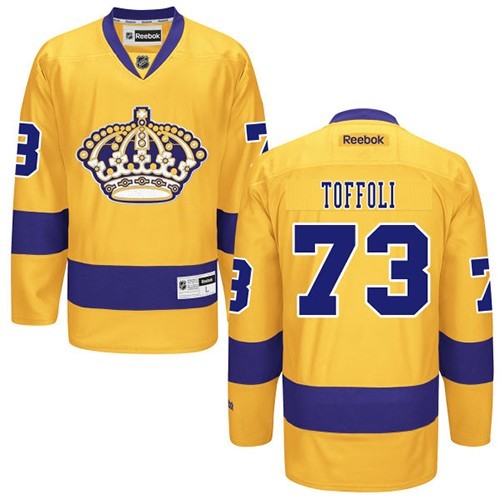 Men's Reebok Los Angeles Kings 73 Tyler Toffoli Gold Third