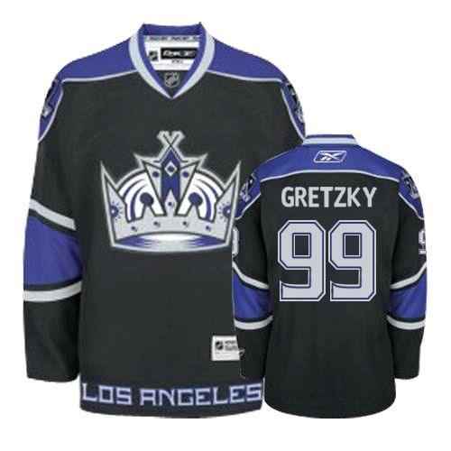 Youth Reebok Los Angeles Kings 99 Wayne Gretzky Black Third Jersey