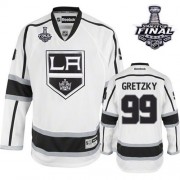 Men's Reebok Los Angeles Kings 99 Wayne Gretzky White Away 2014 Stanley Cup Jersey - Authentic
