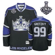 Men's Reebok Los Angeles Kings 99 Wayne Gretzky Black Third 2014 Stanley Cup Jersey - Authentic