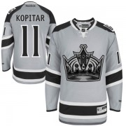 Men's Reebok Los Angeles Kings 11 Anze Kopitar Grey 2014 Stadium Series Jersey - Authentic