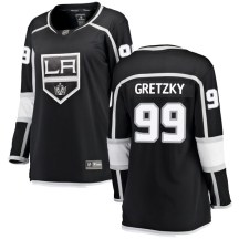 Women's Fanatics Branded Los Angeles Kings Wayne Gretzky Black Home Jersey - Breakaway