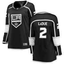 Women's Fanatics Branded Los Angeles Kings Paul LaDue Black Home Jersey - Breakaway