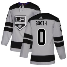 Men's Adidas Los Angeles Kings Agnus Booth Gray Alternate Jersey - Authentic