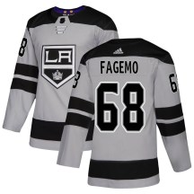 Men's Adidas Los Angeles Kings Samuel Fagemo Gray Alternate Jersey - Authentic