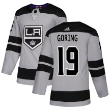 Men's Adidas Los Angeles Kings Butch Goring Gray Alternate Jersey - Authentic
