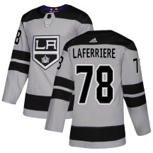 Men's Adidas Los Angeles Kings Alex Laferriere Gray Alternate Jersey - Authentic