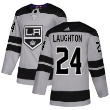 Men's Adidas Los Angeles Kings Scott Laughton Gray Alternate Jersey - Authentic Men's Adidas Los Angeles Kings Scott Laughton Gray Alternate Jersey - Authentic