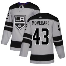 Men's Adidas Los Angeles Kings Jacob Moverare Gray Alternate Jersey - Authentic