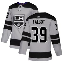 Men's Adidas Los Angeles Kings Cam Talbot Gray Alternate Jersey - Authentic