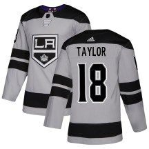Men's Adidas Los Angeles Kings Dave Taylor Gray Alternate Jersey - Authentic