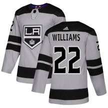 Men's Adidas Los Angeles Kings Tiger Williams Gray Alternate Jersey - Authentic