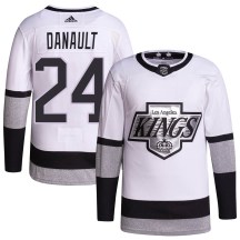 Youth Adidas Los Angeles Kings Phillip Danault White 2021/22 Alternate Primegreen Pro Player Jersey - Authentic