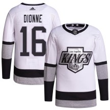 Youth Adidas Los Angeles Kings Marcel Dionne White 2021/22 Alternate Primegreen Pro Player Jersey - Authentic
