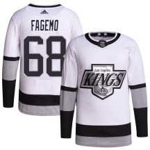 Youth Adidas Los Angeles Kings Samuel Fagemo White 2021/22 Alternate Primegreen Pro Player Jersey - Authentic