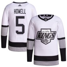 Youth Adidas Los Angeles Kings Harry Howell White 2021/22 Alternate Primegreen Pro Player Jersey - Authentic