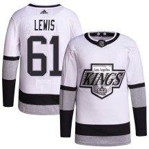 Youth Adidas Los Angeles Kings Trevor Lewis White 2021/22 Alternate Primegreen Pro Player Jersey - Authentic