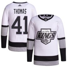 Youth Adidas Los Angeles Kings Akil Thomas White 2021/22 Alternate Primegreen Pro Player Jersey - Authentic