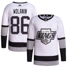 Youth Adidas Los Angeles Kings Christian Wolanin White 2021/22 Alternate Primegreen Pro Player Jersey - Authentic