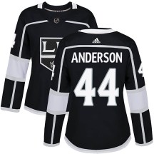 Women's Adidas Los Angeles Kings Mikey Anderson Black ized Home Jersey - Authentic