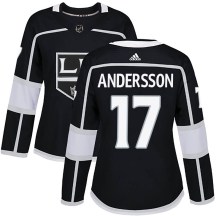 Women's Adidas Los Angeles Kings Lias Andersson Black Home Jersey - Authentic