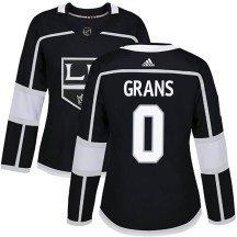 Women's Adidas Los Angeles Kings Helge Grans Black Home Jersey - Authentic