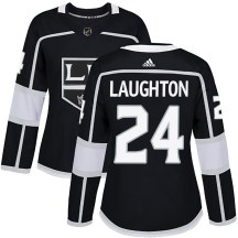 Women's Adidas Los Angeles Kings Scott Laughton Black Home Jersey - Authentic Women's Adidas Los Angeles Kings Scott Laughton Black Home Jersey - Authentic